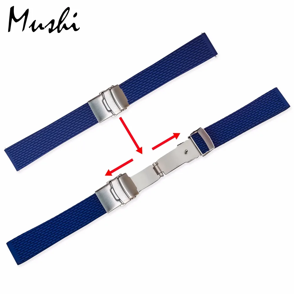 Ремешок силиконовый для наручных часов 18/20/22/24 мм|24mm watch strap|watch straprubber strap |