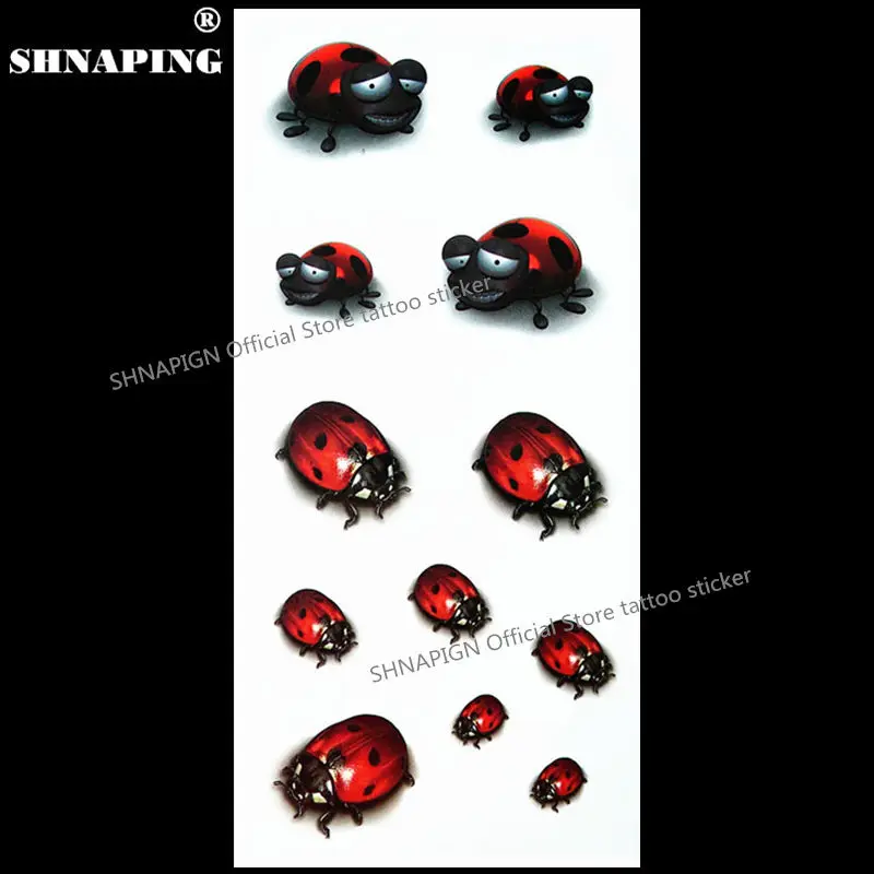 SHNAPIGN 3d временная татуировка боди арт флэш наклейка для татуировки 19*9 см