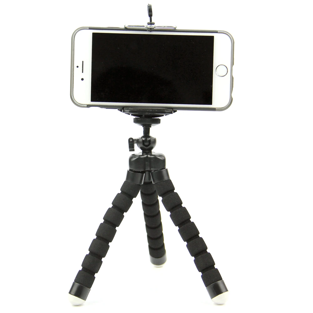 

SnowHu For GoPro Flexible Mini OctopusTripod With Screw Mount Adapter For Go Pro Hero 9 8 7 6 5 For yi 4k SJCAM Camera LD06