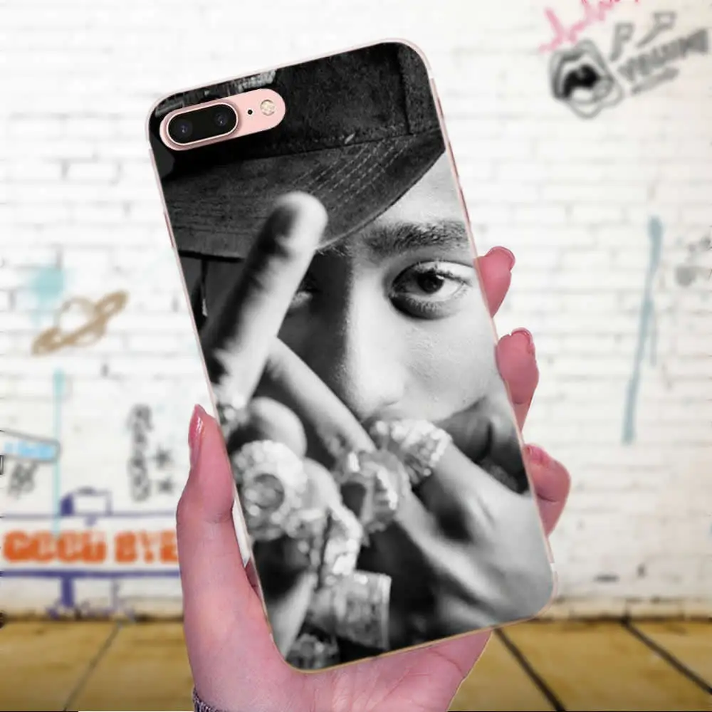 Для Xiaomi Redmi Note 2 3S 4 4A 4X 5 5A 6 6A Pro Plus Мягкий ТПУ протектор 2pac Tupac и Biggie | Мобильные