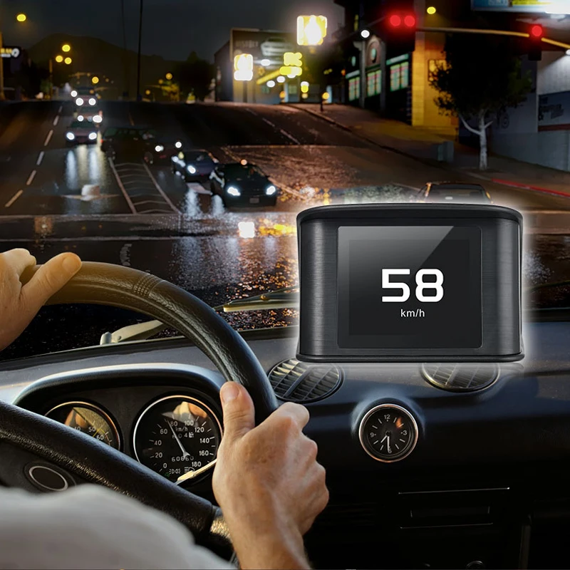 YASOKRO автомобильный OBD2 компьютерный скоростной проектор цифровой спидометр HUD