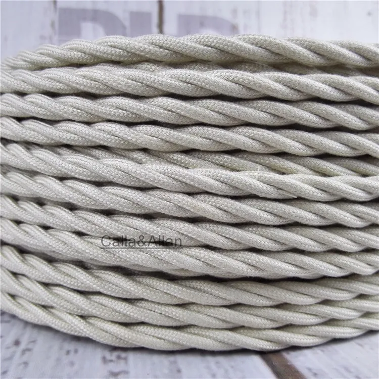 3x0 75 винтажный тканевый провод витой кабель Плетеный Электрический DIY подвесной