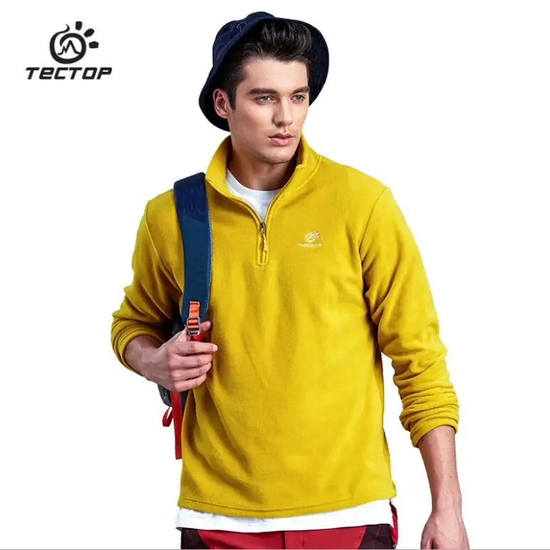 Теплая зимняя флисовая куртка TECTOP для мужчин и женщин пальто спорта на открытом