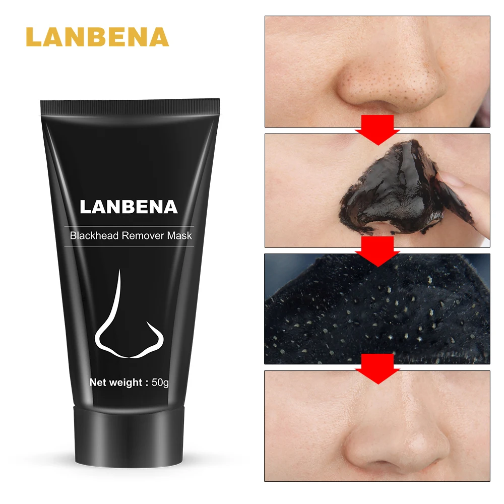 LANBENA черная маска для удаления угрей в носу лица лечение акне очищение пор
