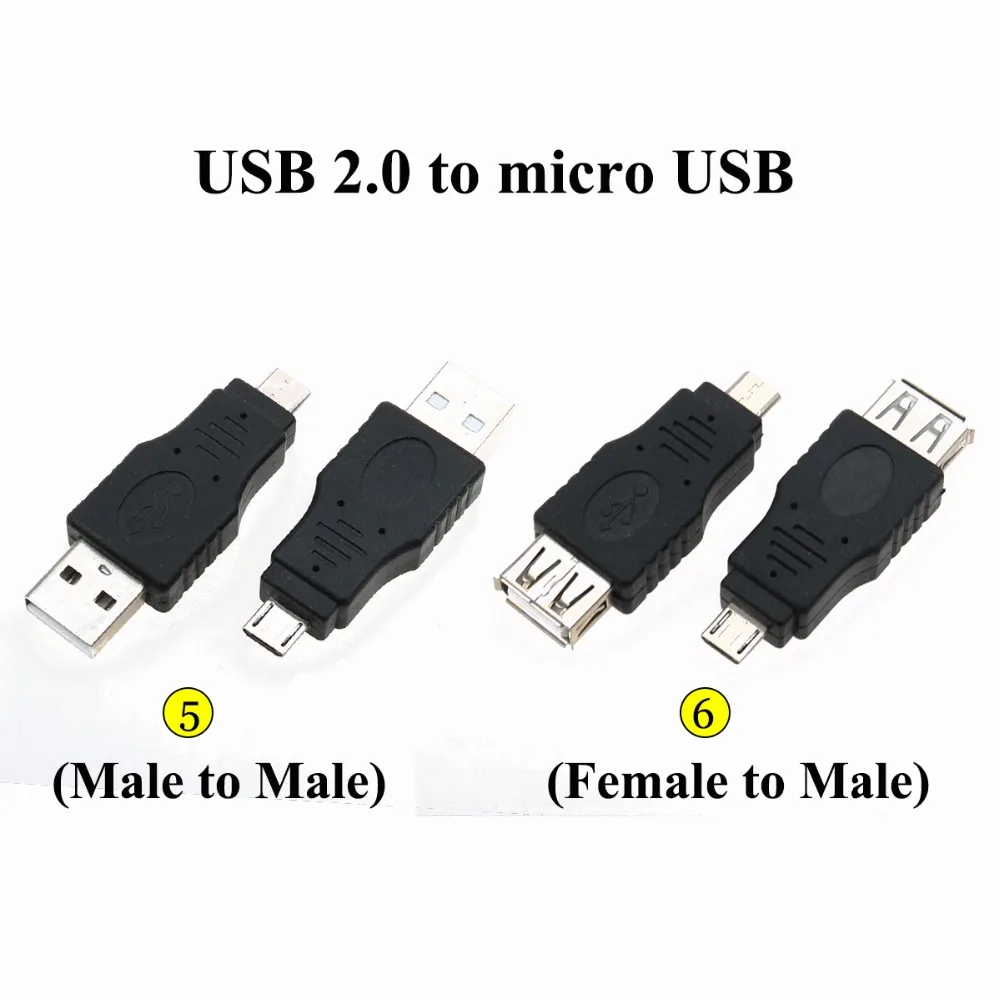YuXi черный OTG 5pin F/M Mini USB Micro адаптер конвертер Папа мама 2 0 гаджеты для