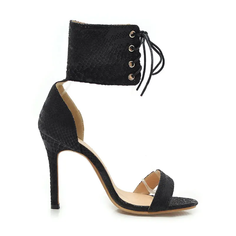 

Fanyuan Fashion Butterfly-knot Cross-tied Sandals women Shoes Sexy Lace-Up Thin High Heels summer Cover Heel Gladiator Shoes