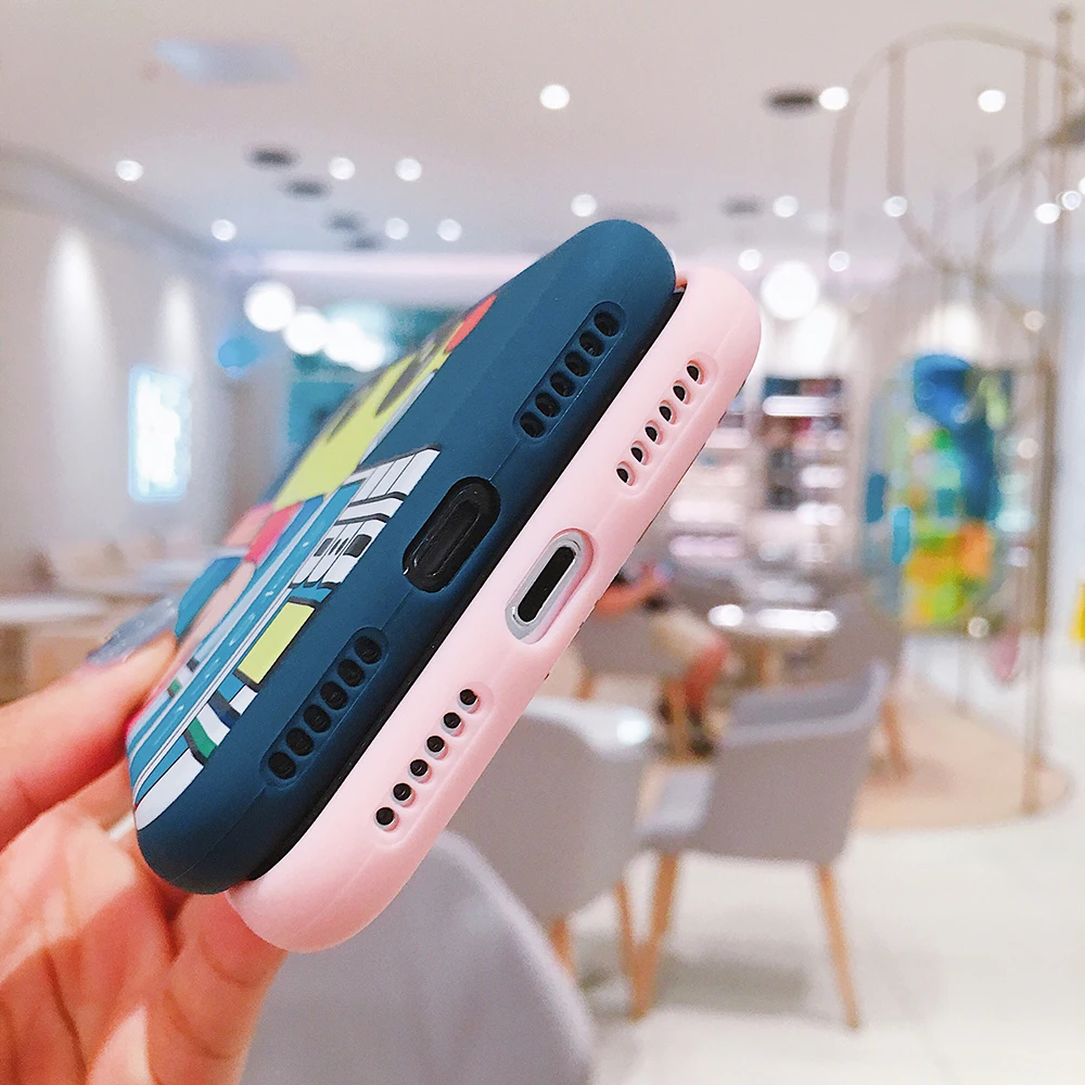 Милый чехол Crayon Shinchan для iPhone 6 6s7 8 Plus силиконовые чехлы с рисунком Chibi Maruko Chan мягкий
