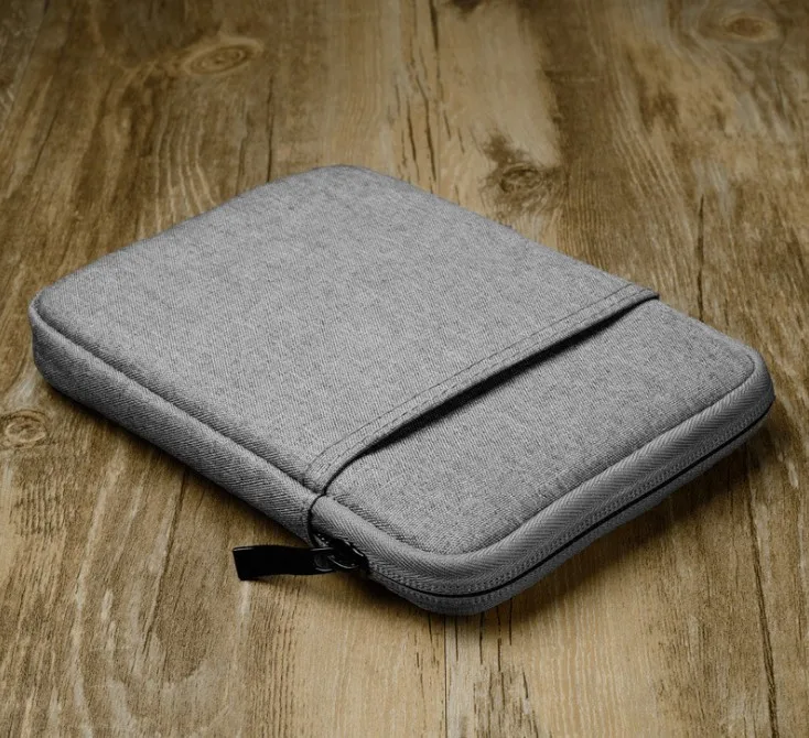 Light Grey Чехол на молнии, чехол для Pocketbook Touch HD 631, электронная книга для Tolino Page/Shine/Vision 3 HD/Vision 2, 6 дюймов, чехол для электронной книги - Color: Light Grey