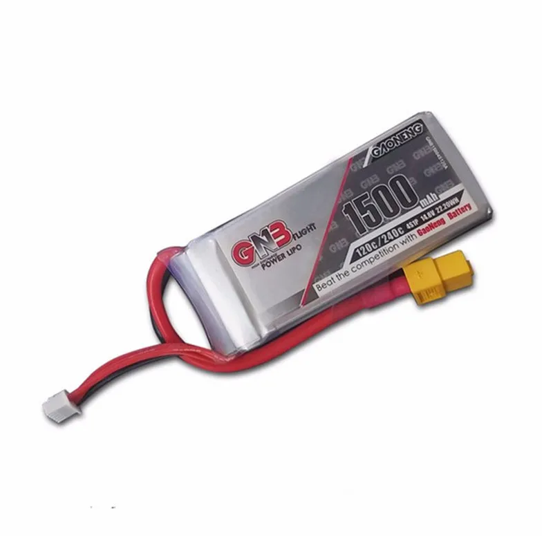 Квадрокоптер Gaoneng GNB 1500 мА · ч 14 8 в 120C/240C 22.2WH Lipo аккумулятор XT60 штекер 250 3D FPV