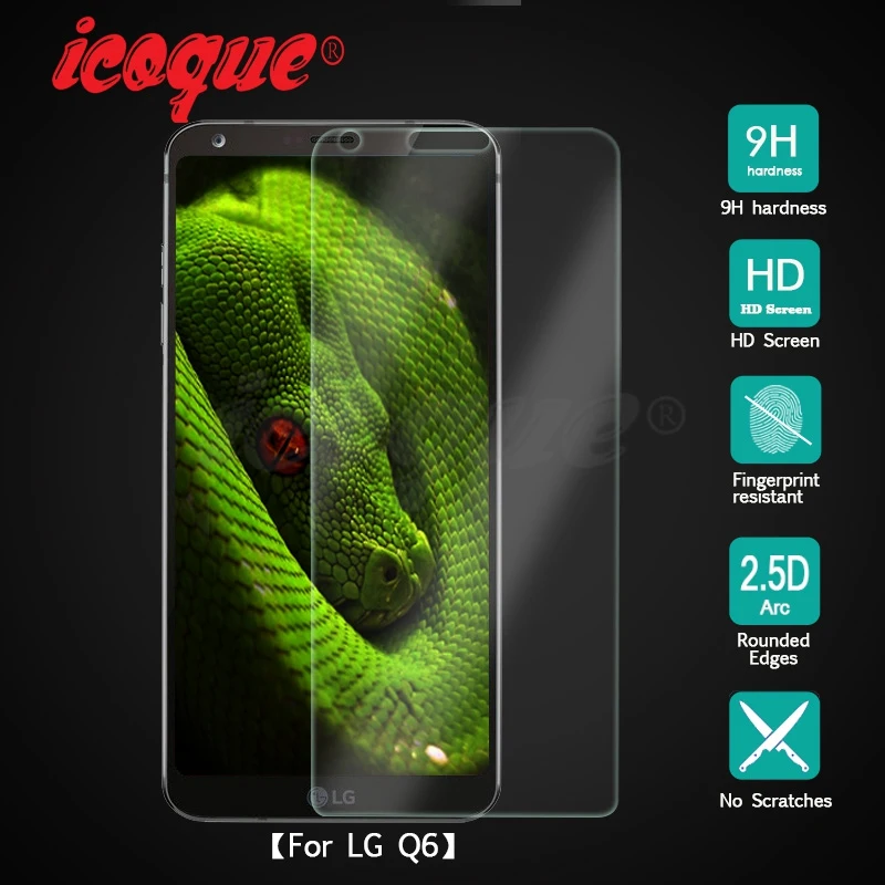 Icoque 9H 2.5D стекло es для LG Q6 Закаленное протектор Lgq6 защитное на Alpha защита