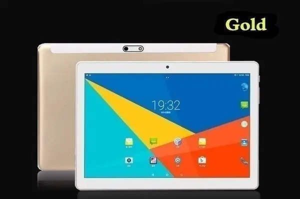 gold OEM бренд 10 дюймов 2.5D изогнутый экран Android 8,0 2560*1600 ips 1G+ 16G Dual SIM 3G Телефонный звонок десять ядер wifi планшет 8000mAh 13MP - Комплект: gold