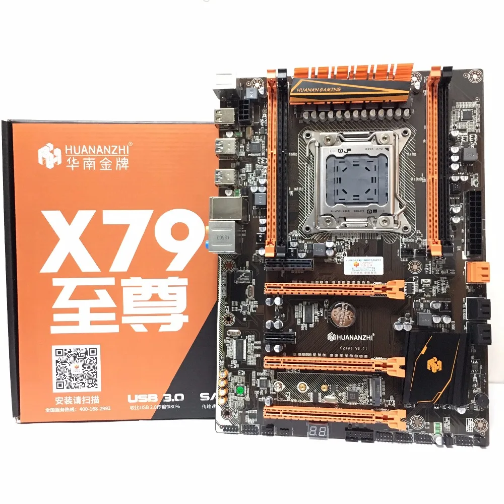 Deluxe X79 HUANANZHI Материнская плата Процессор комбо процессор Xeon E5 2680 v2 32 ГБ ОЗУ 1600 МГц DDR3 ПАМЯТЬ все протестировано