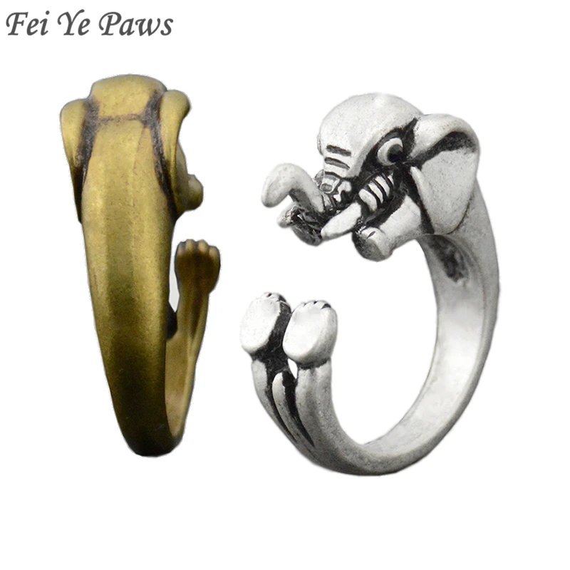 

Cute Origami Elephant Rings For Women Anel Cute Woodland Elephant Animal Ring Men Jewelry Lucky Love Metal Ring Girls Party Gift