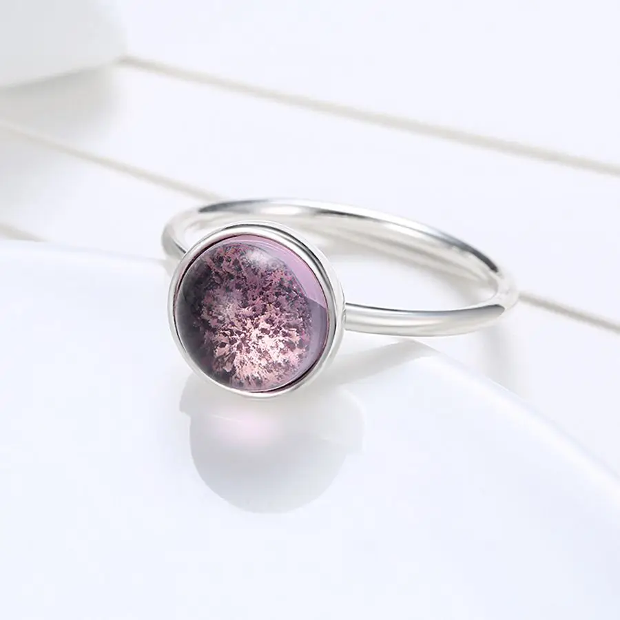 WYBEADS 925 Sterling Silver Crystal Stone Rings With Poetic Finger Ring For Women Wedding Engagement Party Fashion Jewelry | Украшения и