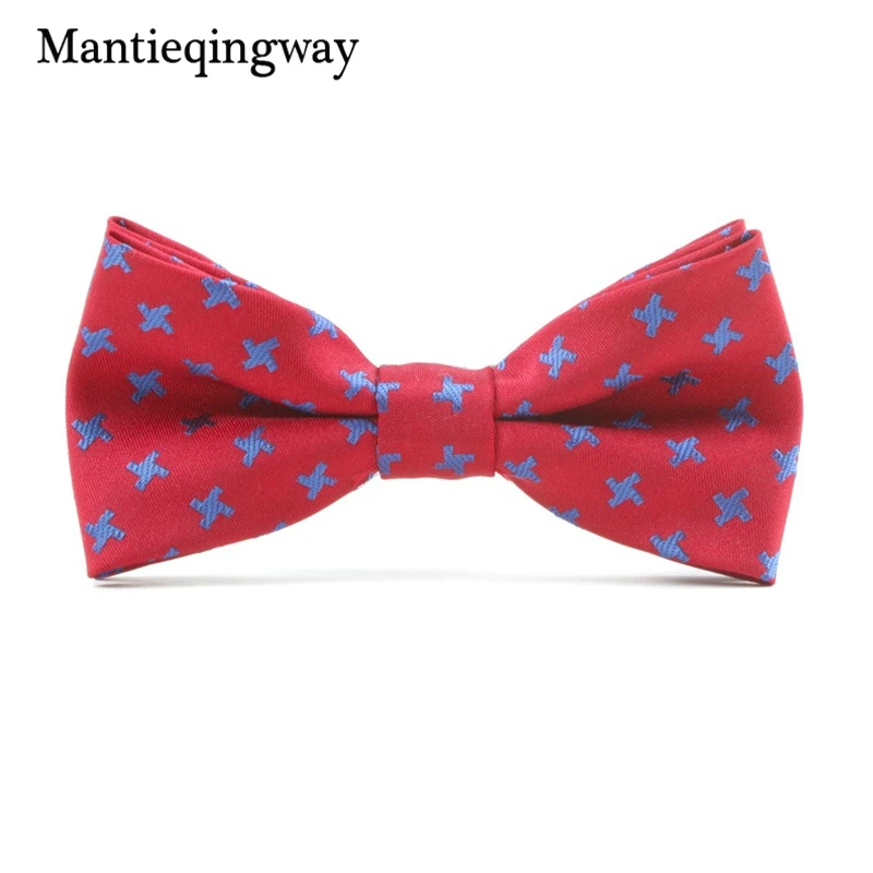 Mantieqingway/Детский Рождественский галстук бабочка из полиэстера с мультяшным