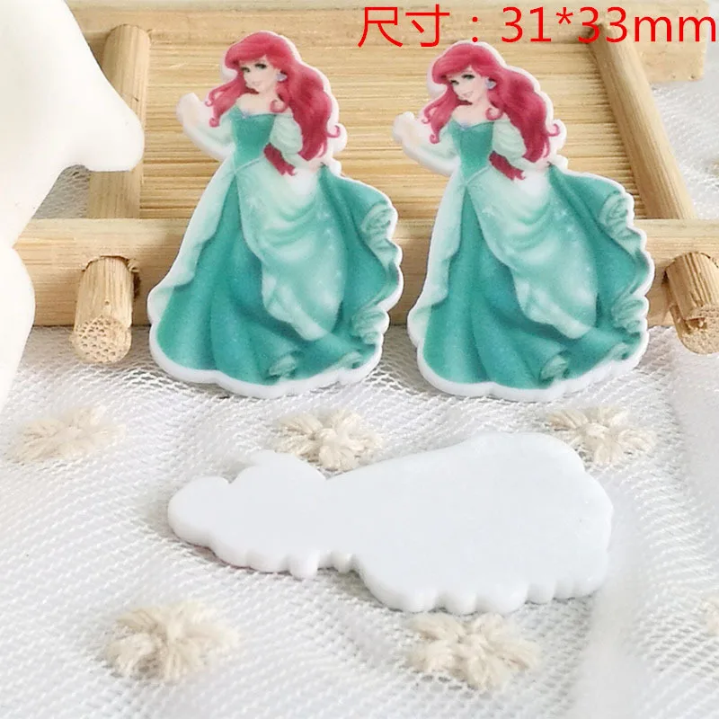 Каваи мультфильм Русалка Фигурка Ариэль принцесса украшение дома плоский задний