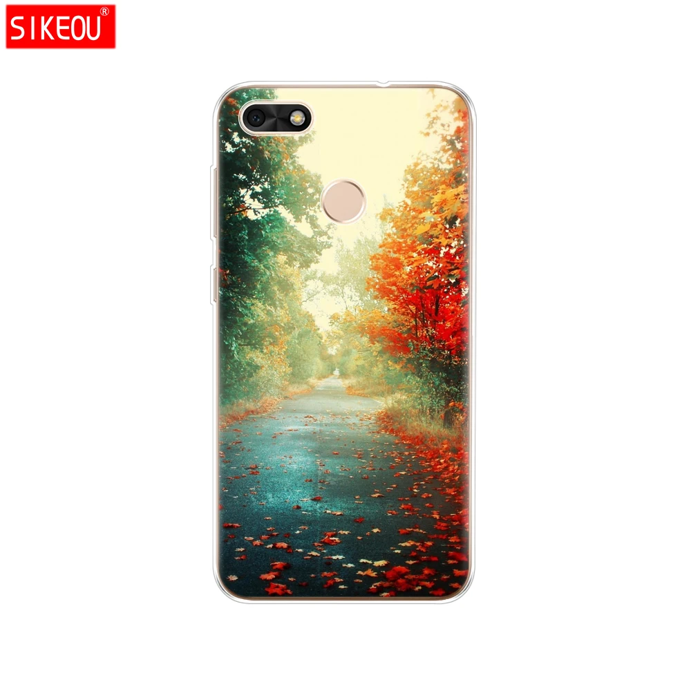 12097 Силиконовый чехол 5," huawei P9 Lite Mini, Мягкий ТПУ huawei Nova lite SLA-L22 чехол для задней панели huawei Y6 Pro чехол с котом и цветами - Цвет: 12097