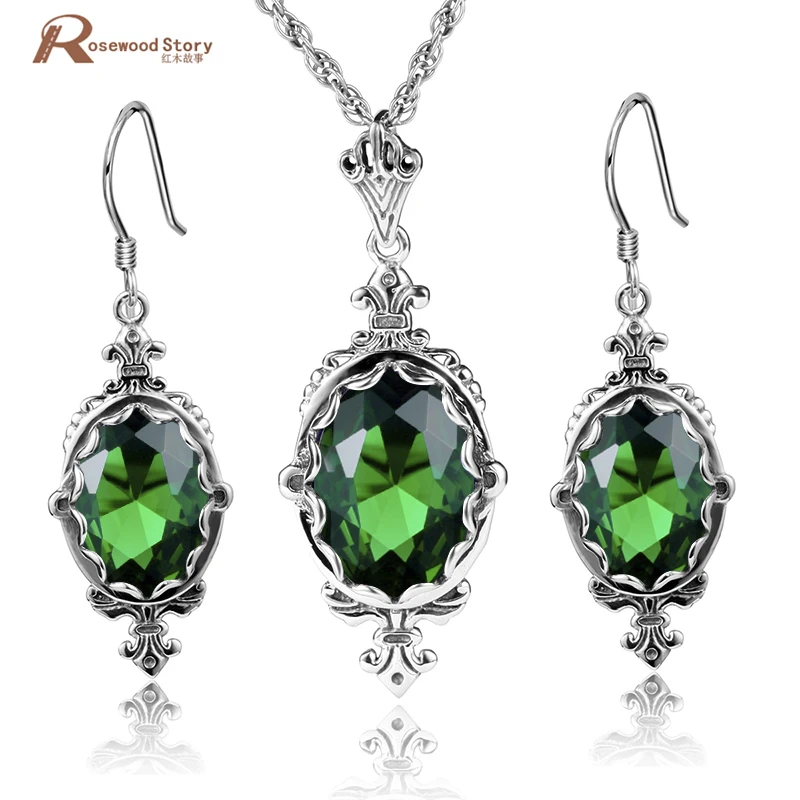 Женский комплект ювелирных изделий винтажный ювелирный набор из стерлингового