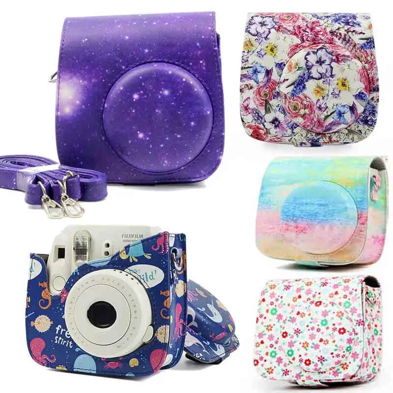 Сумка для камеры Fuji Fujifilm Instax Mini8 Mini9 PU кожаный чехол для камеры защитный чехол для Fujifilm Mini 8 8s 9
