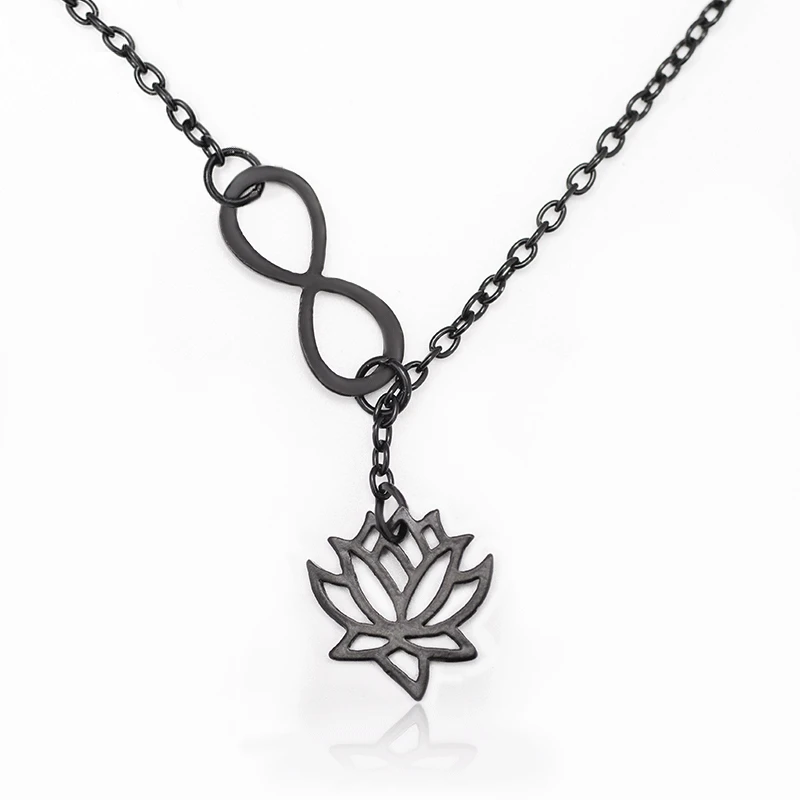 

Бразильский Ближний Восток, Лидер продаж, простое модное ожерелье с 8 иероглифами лотоса, украшения с растениями, оптовая продажа