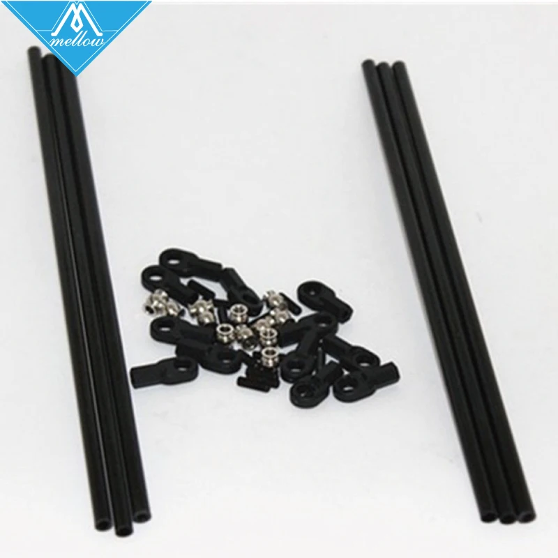 1 комплект Rostock Delta Kossel mini k800 ID: 4 мм и стержень OD: 6 200 руки Углеродные диагональные