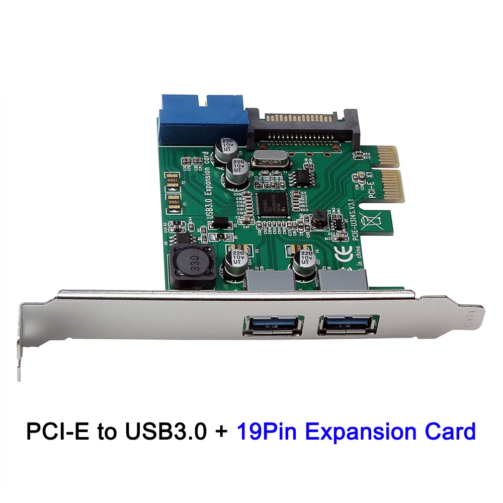 PCI E к USB 3 0 высокое Скорость карты расширения 19 PIN адаптер Express конвертер для
