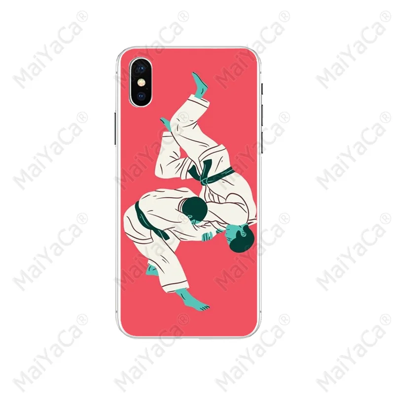MaiYaCa дзюдо Красочный милый телефон аксессуары чехол для iPhone 8 7 6 6S Plus X XS max 10 5 5S SE XR Coque Shell