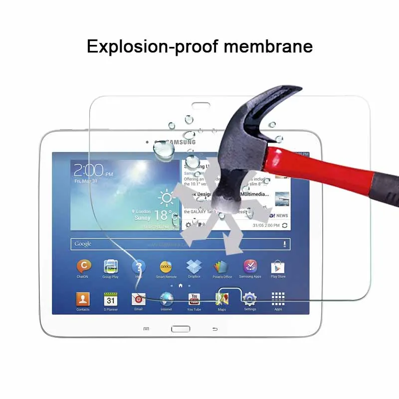1pce Взрывозащищенная нано мягкая пленка для Samsung Galaxy Tab 3 10 1 P5200 &quotTAB