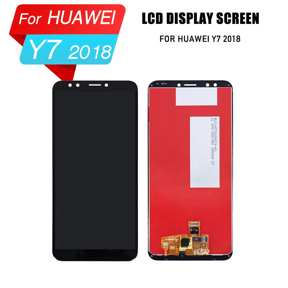 Замена ЖК экрана для huawei Y7 2018 дисплей дигитайзер экран сборка y7 prime сенсорный