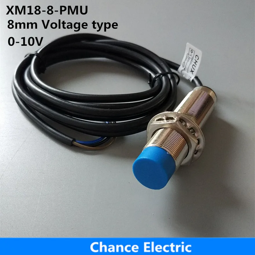 

18mm Linear analog sensor voltage type 8mm detect distance 0-10v analog inductive displayment sensor switch (XM18-8-PMU)