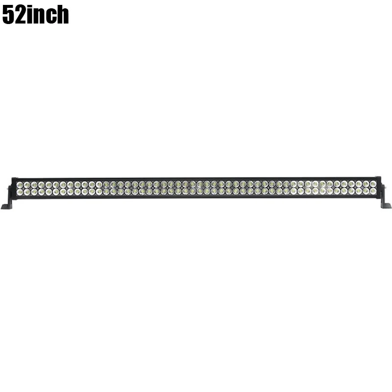 52inch Light Bar 52 50 42 32 22 дюймов 300 Вт 288/240/180/120 Вт двухрядный прямой светодиодный светильник бар машина грузовик внедорожных Беспроводной дистанционного Управление монтажный комплект - Цвет: 52inch Light Bar