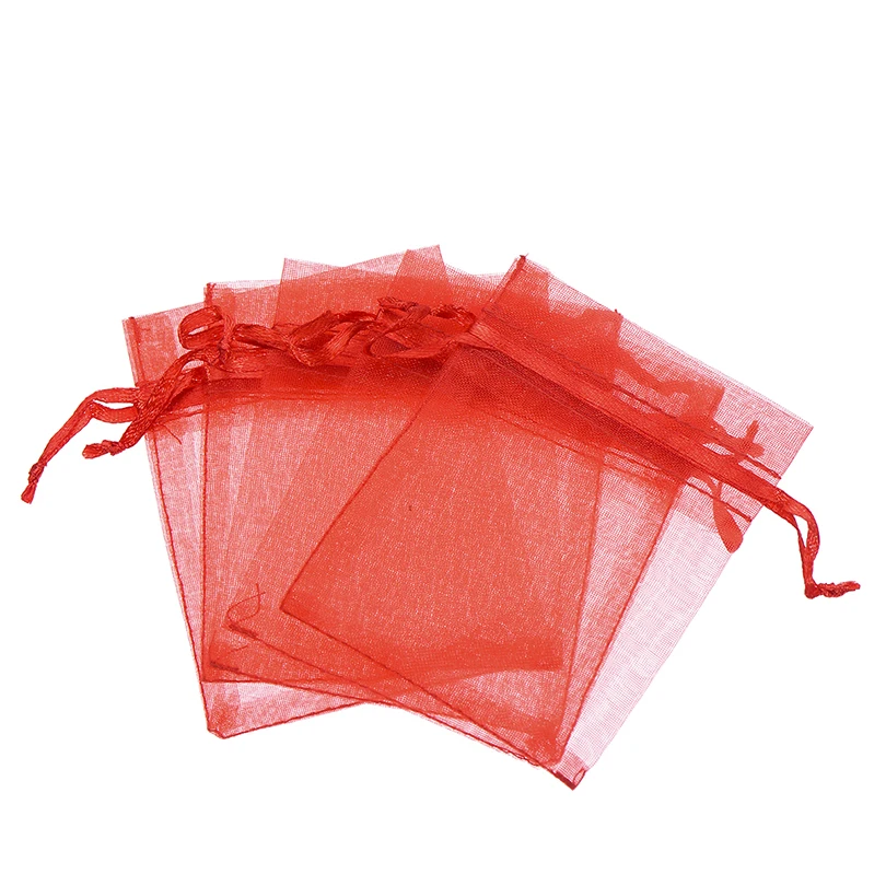 

30x40cm 100pcs/Lot Organza Bags Multi Color Favor Party Wedding Candy Gift Bags Drawstring Pouches Jewelry Packaging Bags