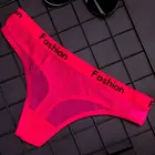 Трусы-стринги женские хлопковые, прозрачные бесшовные, с заниженной посадкой, с запахом, модное нижнее белье для женщин, на лето