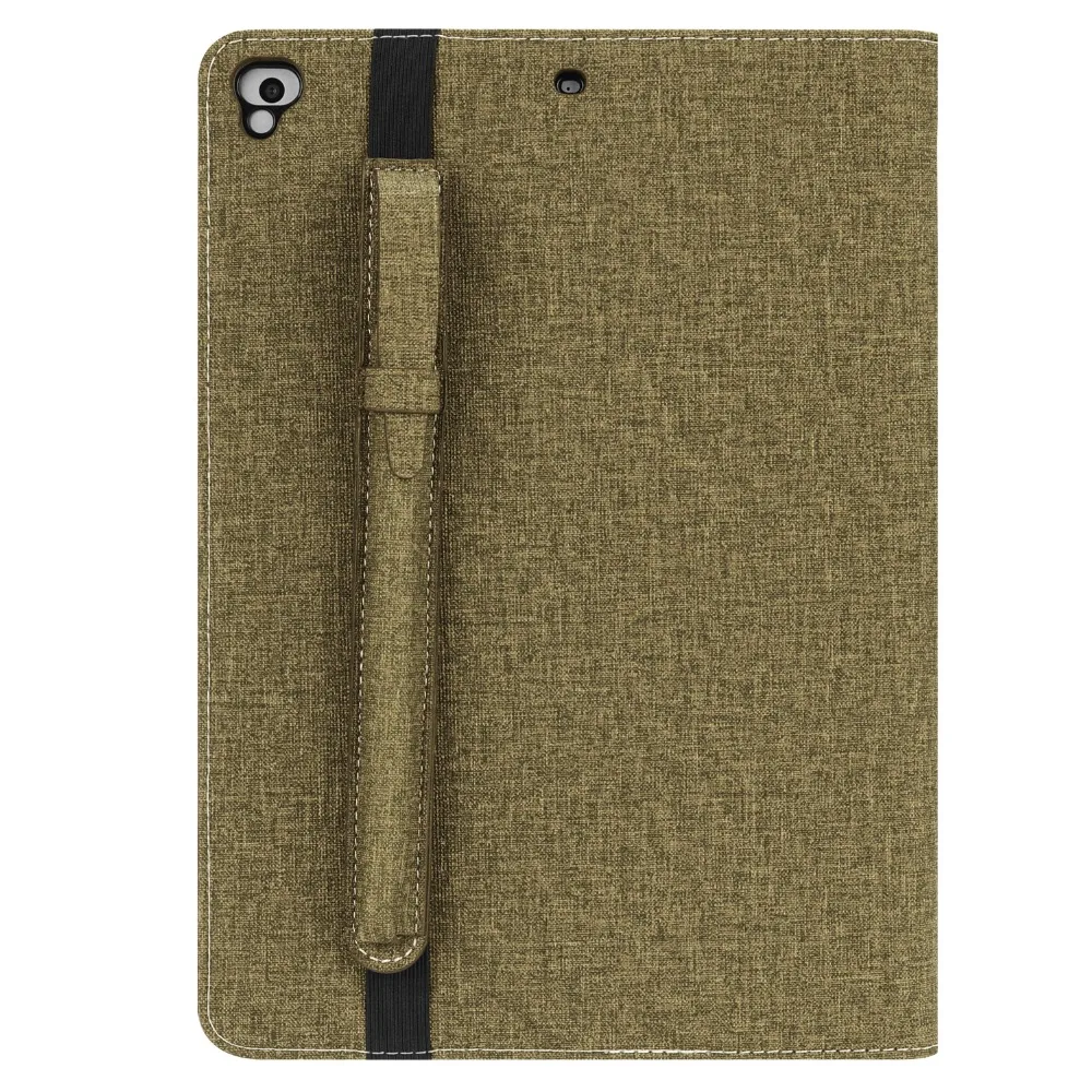 Холщовый кожаный чехол для iPad 9,7 iPad Air 2 6 iPad Pro 9,7 смарт-чехол Чехол подставка холщовая крышка чехол для iPad Air 2