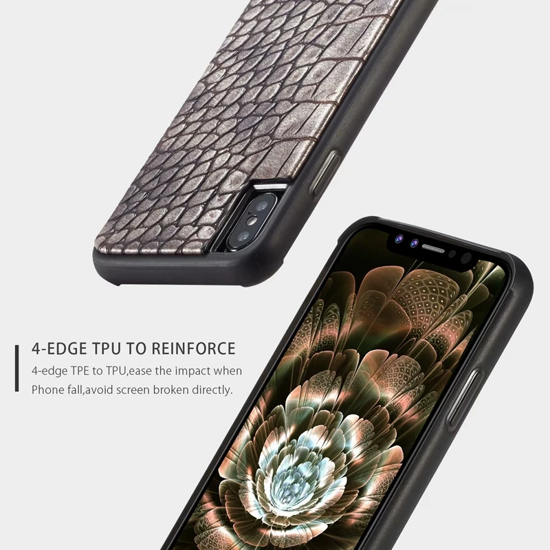 Роскошный Ретро крокодиловый Чехол для iphone X XR XS Max 8 Plus 7 PU кожаный чехол телефона