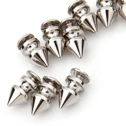 Шипы шипы из серебристой и медной стали 10 шт. 0 3x0 5&quot|spikes punk|stud spikescrewback studs |
