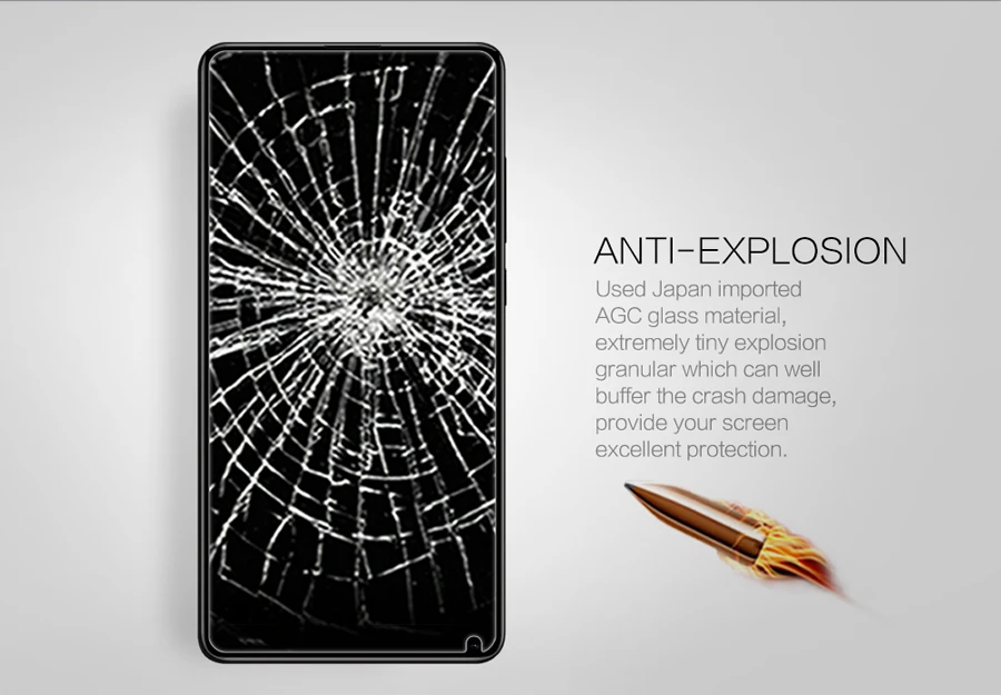Пленка Nillkin из закаленного стекла для XIAOMI Mi MIX 2 2S Amazing H + Pro Nano Противоударная 9H