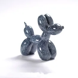 03 Украшение из смолы, воздушный шар, статуя собаки, современный воздушный шар, статуя собаки, украшение дома, аксессуары, статуя животного, статуя из смолы, абстрактная статуя - Цвет: 03