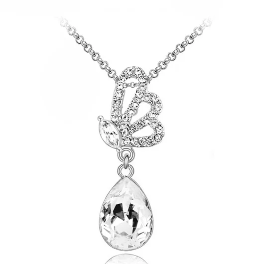 Женское ожерелье с подвеской в виде бабочки и крыла ангела|accessories brand|accessories