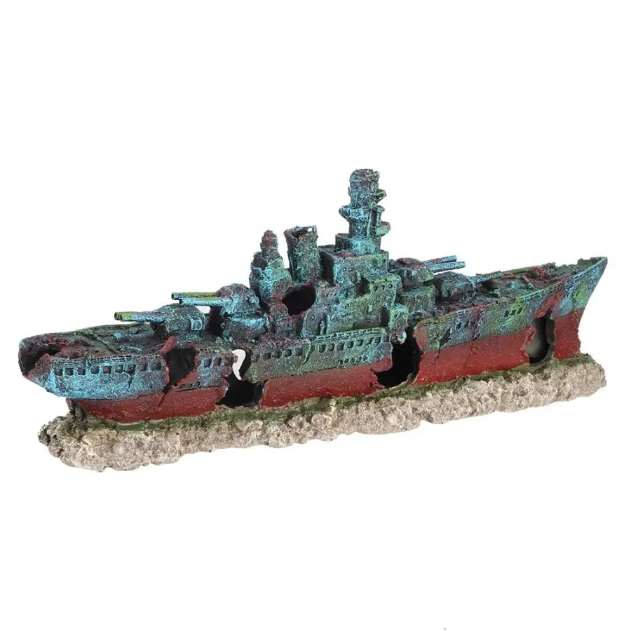 Аквариумное украшение развалины украшения для лодки аквариума декор