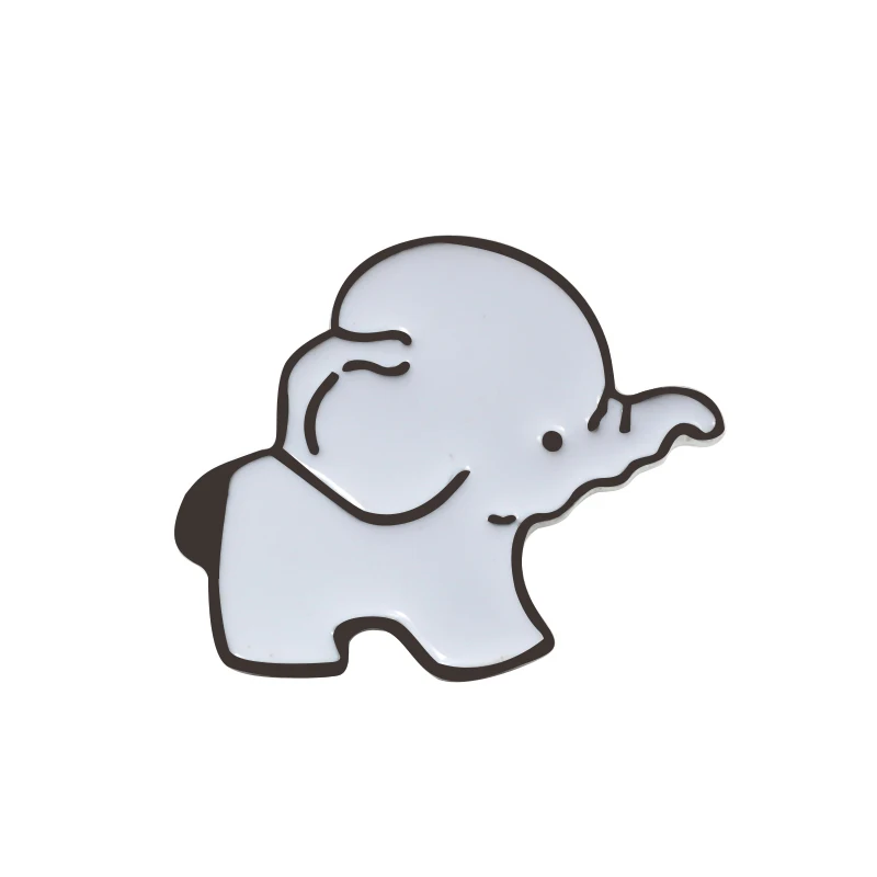 Модная брошь с эмалевым покрытием в виде картонного слона, овцы и других животных для женского джинсового пальто. Творческая брошь для мужчин, детей и рюкзаков.