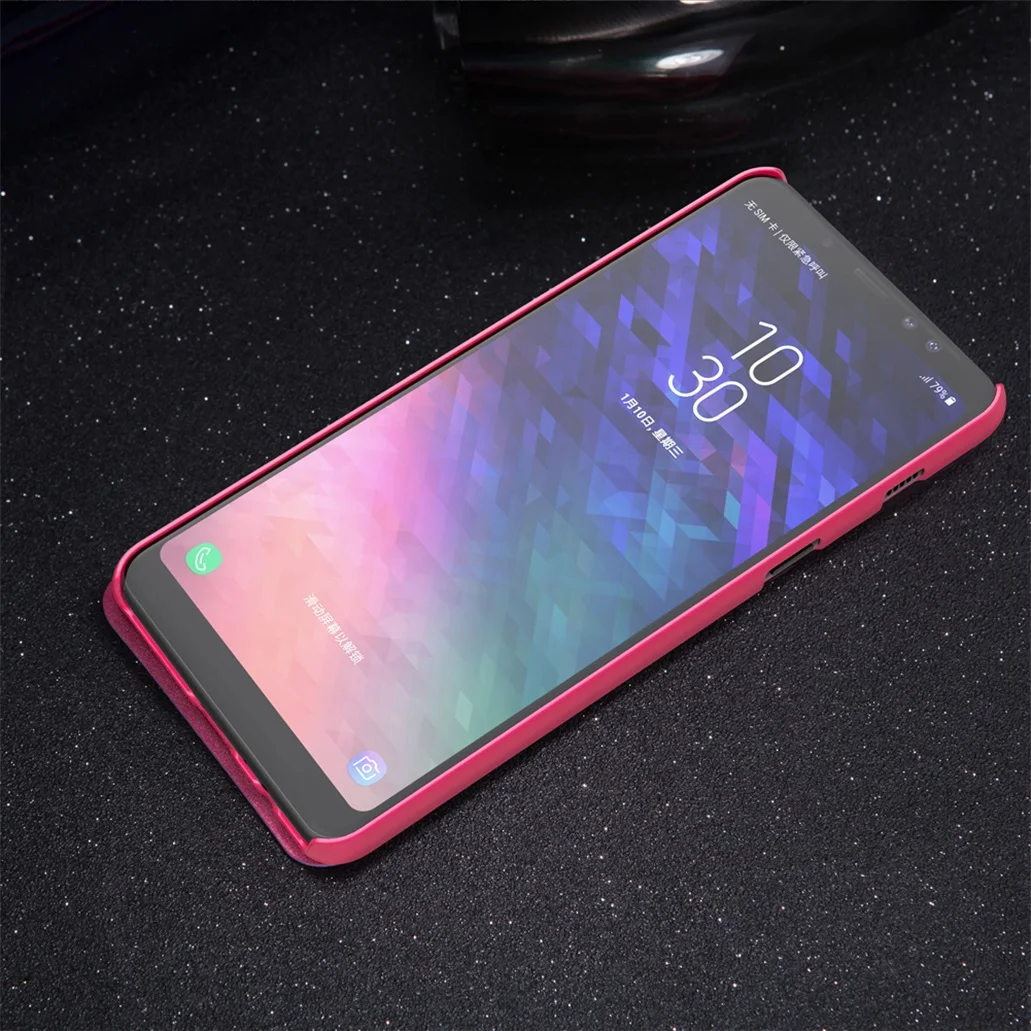 Чехол NILLKIN Sparkle для Samsung Galaxy A8 + 2018 сверхтонкий флип-чехол из искусственной кожи Plus