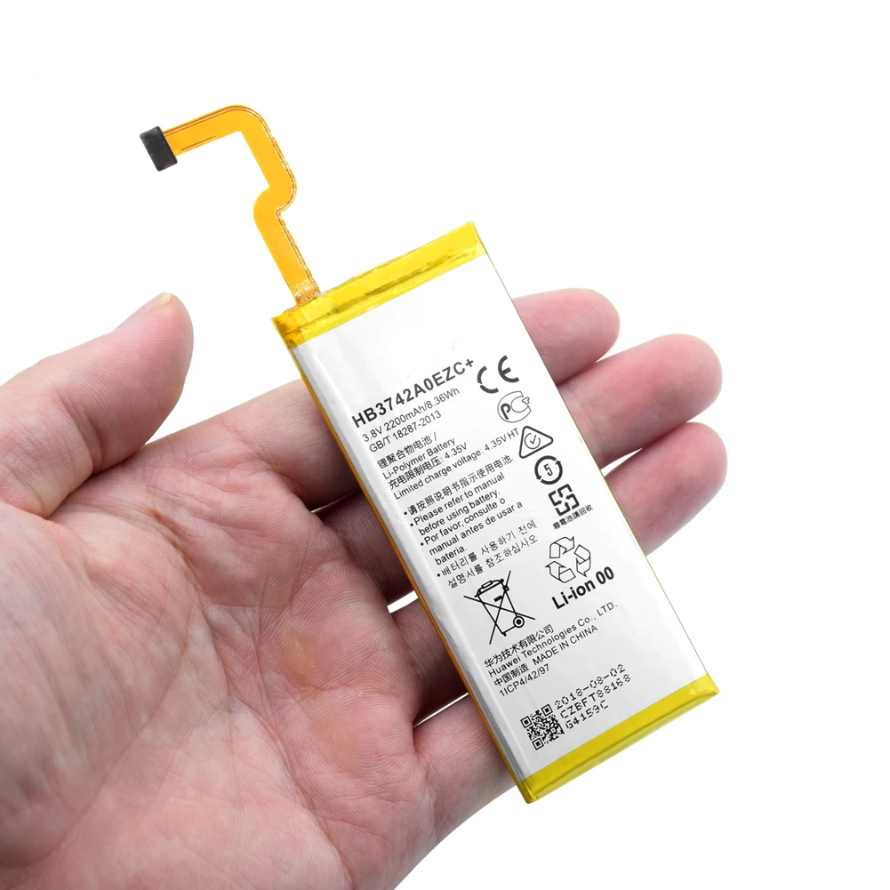 Натуральная 2200 мАч hb3742a0ezc+ батарея для huawei p8 lite ale-l21 l23 l02 l04 сменная аккумуляторная батарея