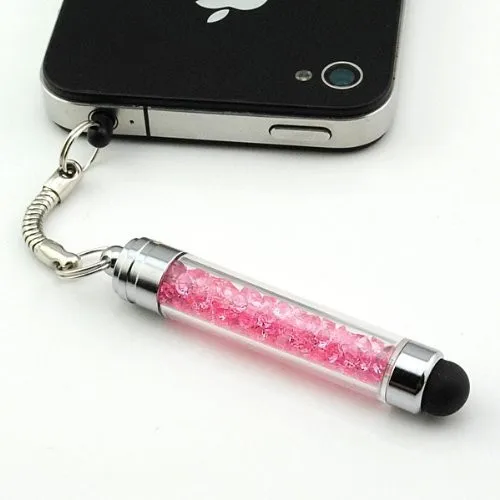 100 шт./лот роскошный емкостный стилус для сенсорного экрана со стразами шариковая