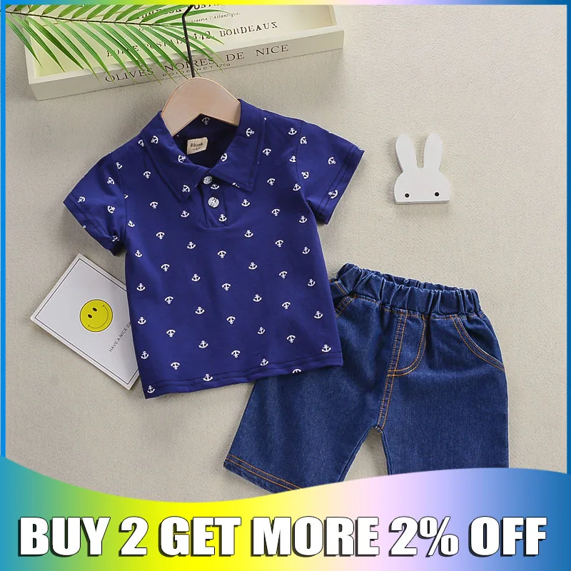 

Новые летние комплекты одежды для мальчиков детские хлопковые повседневные спортивные костюмы для мальчиков, футболка + шорты, штаны компл...