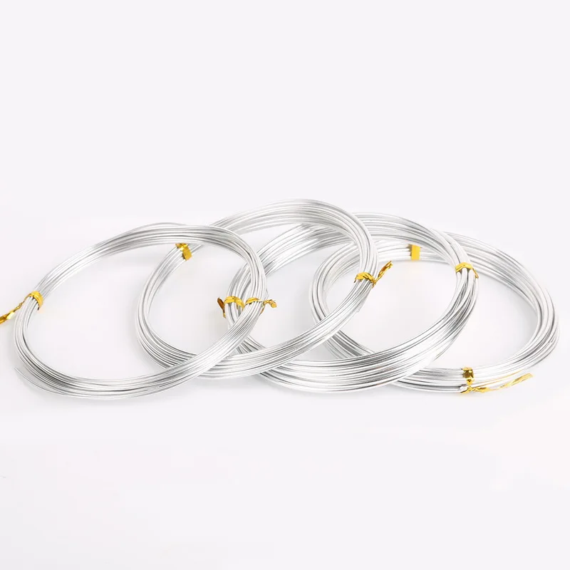 Алюминиевая проволока с анодированным покрытием серебристого цвета 1 мм/1 5 мм/2 мм