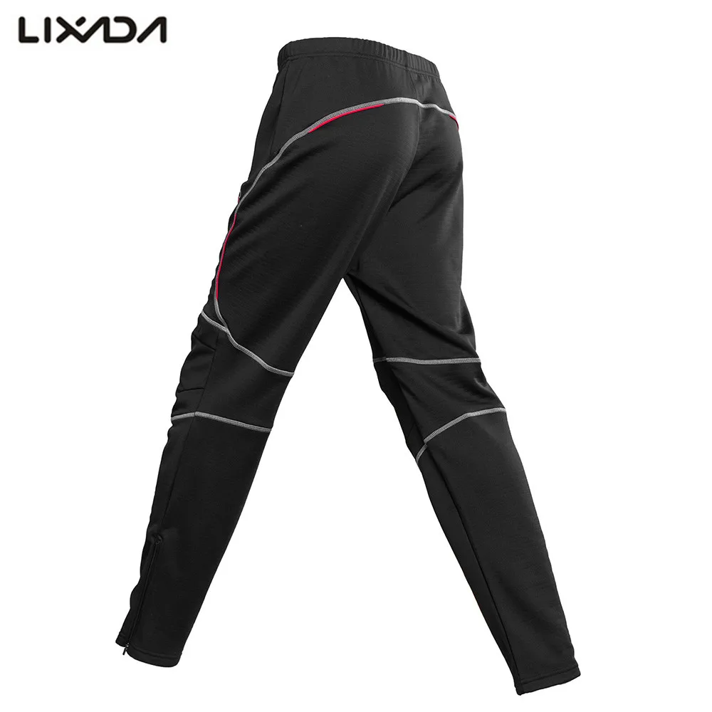 Мужские ветрозащитные спортивные штаны Lixada зимние теплые флисовые для езды на