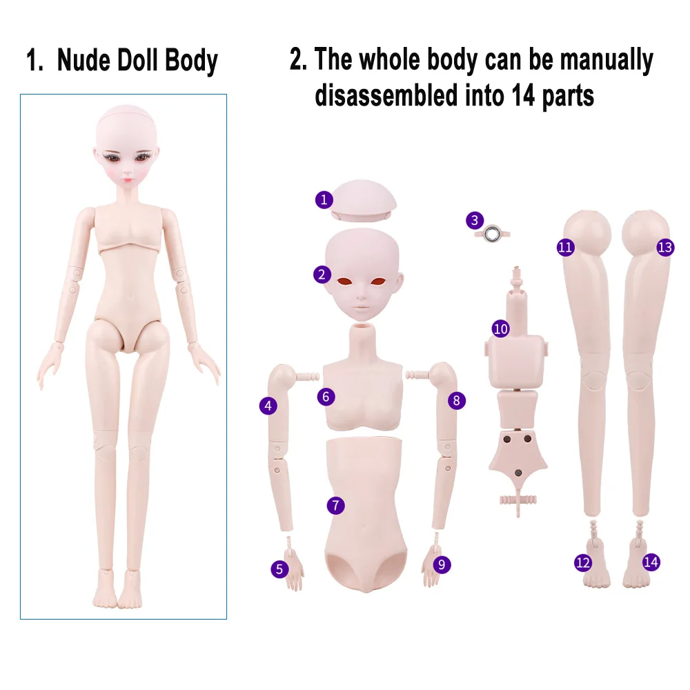 60 см ручная работа 1/3 Bjd кукла китайская принцесса куклы 23 шарнирный древний костюм красота Туалетная кукла полный набор девочек игрушки подарок