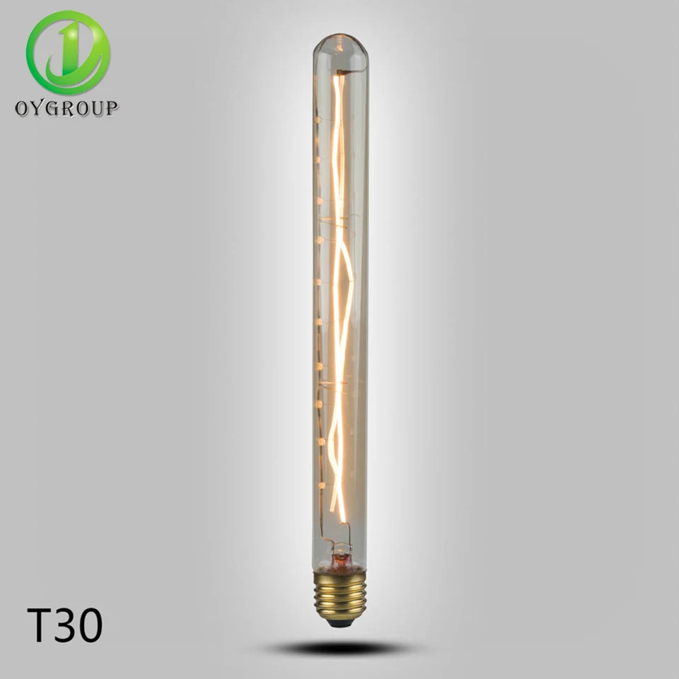 Винтажная лампа накаливания Эдисона серии T30 в стиле ретро лампы E26/E27 110 В 220 T265 T215