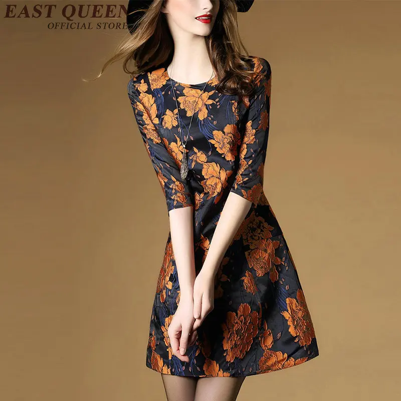 2018 Новое поступление облегающее платье с цветочным принтом винтажное элегантное